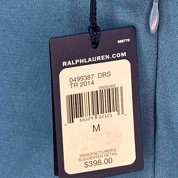 Ralph Lauren Blue Label (Medium NWT} - Blue V-Neck Fit & Flare Dress - Picture 3 of 16